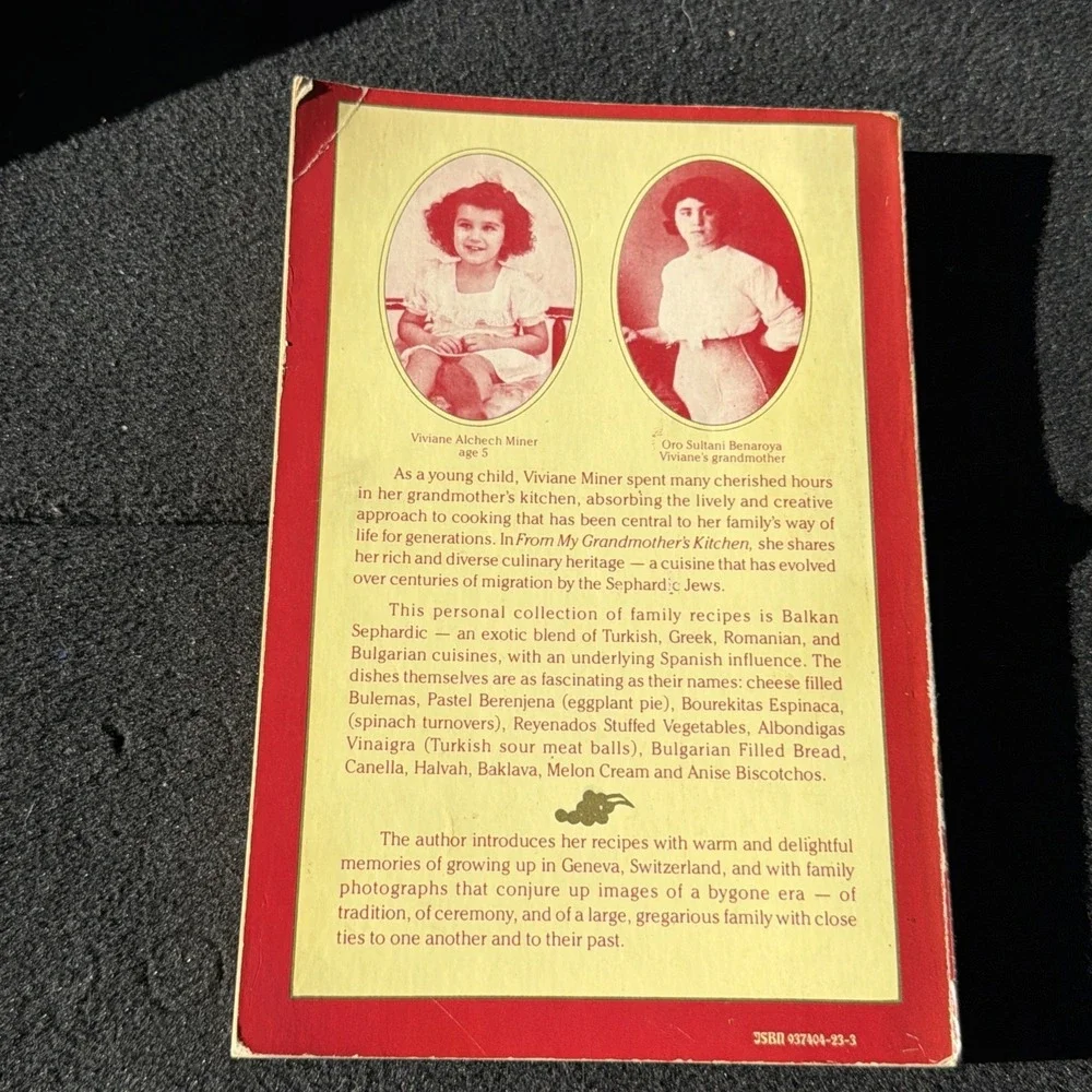 From My Grandmother's Kitchen A Sephardic Cookbook An exotic blend of Turkish...